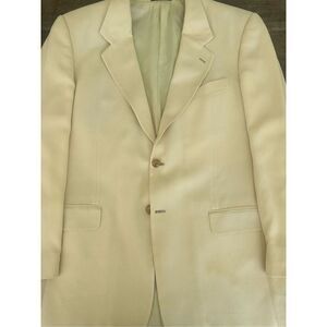 Vintage Valentino Uomo Cream Blazer Mens Size 42